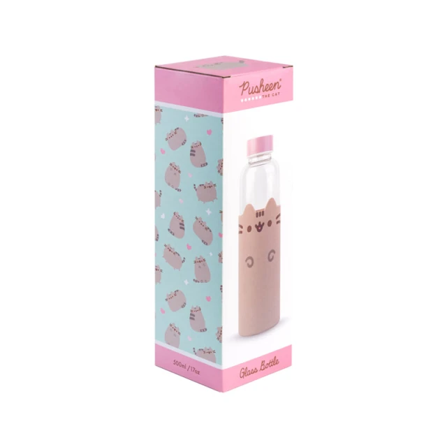 Пляшка для води Pusheen 500 мл скло (BDC009)