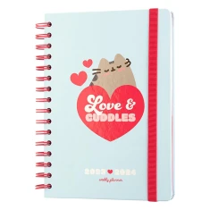 Календар планер тижневий Pusheen 2023/2024 Purrfect Love 14.8x21 см (AEESVA52308)