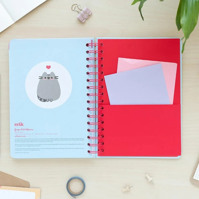 Календар планер тижневий Pusheen 2023/2024 Purrfect Love 14.8x21 см (AEESVA52308)