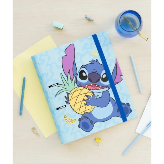 Сегрегатор A4 Disney Stitch Tropical 2 кольца + резинка (C2AT0063)