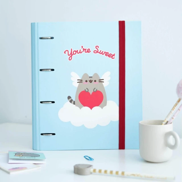 Папка-реєстратор Pusheen Purrfect Love A4 з картками 4 кільця (CBK0139)