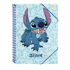 Скоросшиватель A4 Disney Stitch + 30 прозорих файлів (CFA403)