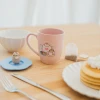 Чашка керамічна з силіконовою кришкою і фігуркою Pusheen 3D 350 мл (TAZP013)