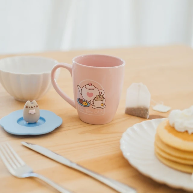 Чашка керамічна з силіконовою кришкою і фігуркою Pusheen 3D 350 мл (TAZP013)