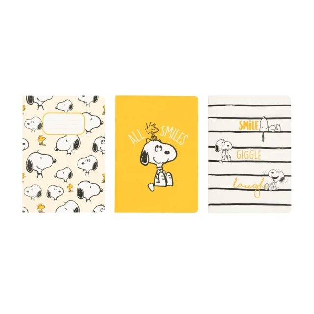 Набір зошитів Snoopy Lazy Days A6 3 шт (PCA6010)