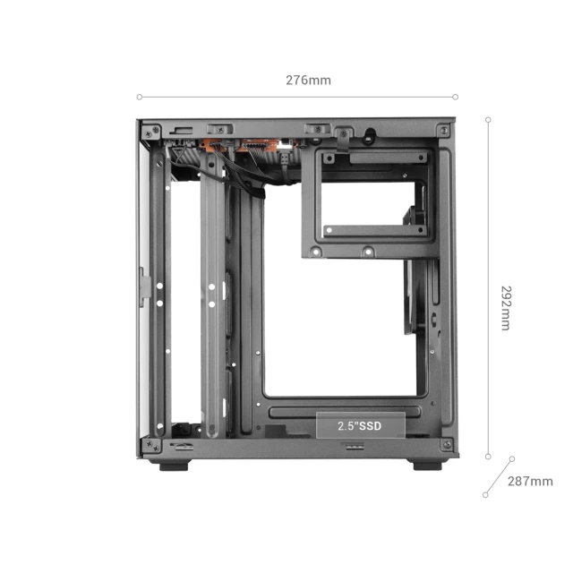 Корпус Tacens Mars MC-CUBE 1x ARGB USB-C mATX (8435693114802)