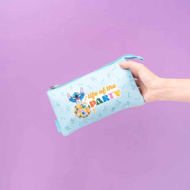 Пенал Disney Stitch 3-комірний Waves (MARE0323)