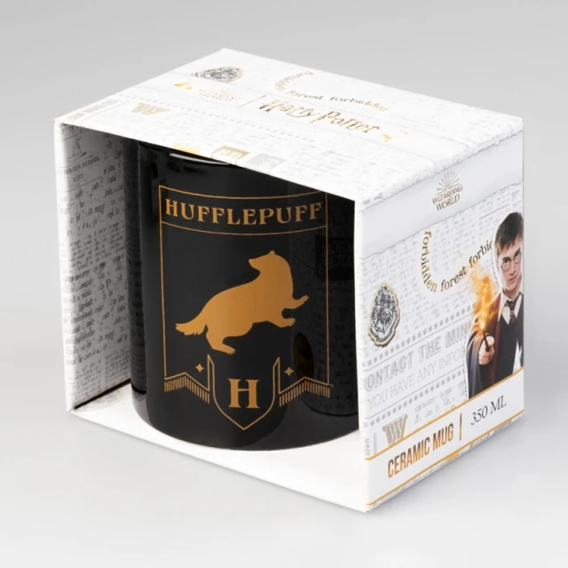 Кружка керамічна Harry Potter Hufflepuff 350 мл у подарунковому боксі (TAZ160)
