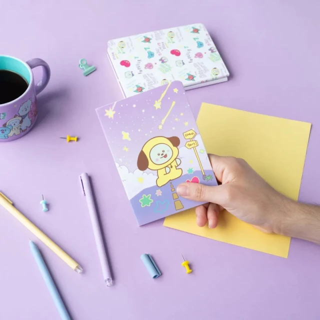 Набор тетрадей BT21 CHIMMY A6 3 шт. (PCA6017)