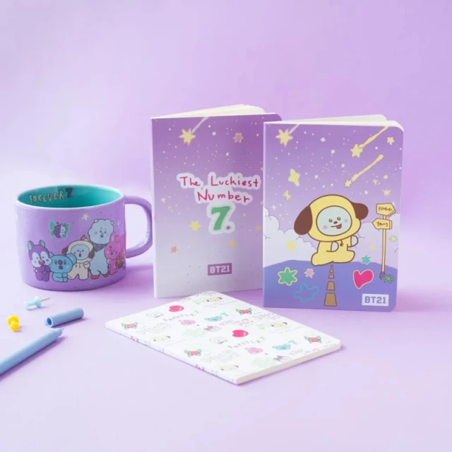 Набор тетрадей BT21 CHIMMY A6 3 шт. (PCA6017)