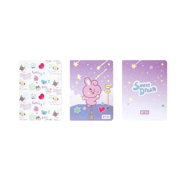 Зошит BT21 COOKY A6 3 шт (PCA6019)