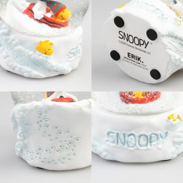 Куля снігова скляна Snoopy в подарунковій коробці (BN017)