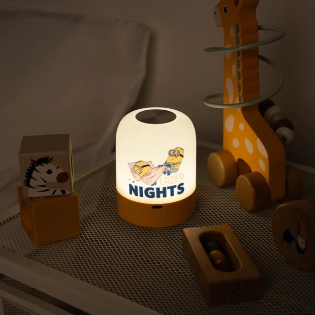 Лампа світлодіодна для дітей бездротова Minions USB-C з регулюванням яскравості (LAMPA008)
