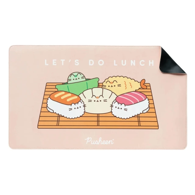 Мат на стіл Pusheen Sushi Roll з екошкіри XXL 60x35 см (MGGEPU06)