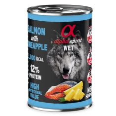 Вологий корм для собак Alpha Spirit з лососем та ананасом 400 г (8437015969077)