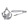 Набір Dogness повідець 1.5m + шлея Light Gray (DOG SET GREY)