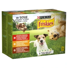 Вологий корм для собак Friskies Purina в соусі 12 шт x 85 г (8445290753878)