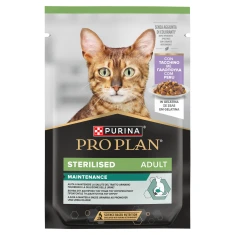 Вологий корм для стерилізованих котів Purina Pro Plan Sterilised з індичкою в желе 85 г (8445290968975)