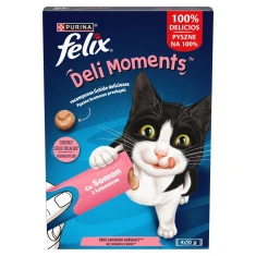Ласощі для котів Purina Felix Deli Moments з лососем 4 шт x 10 г (8445291538276)