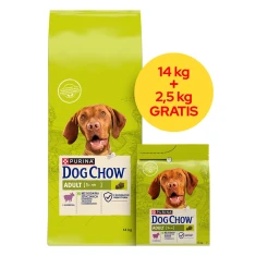 Сухой корм для собак Purina Dog Chow Adult с ягненком 14 кг + 2,5 кг (8445291654679)
