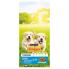 Сухий корм для цуценят Friskies Purina Junior з куркою молоком і овочами 15 кг (8445291662681)