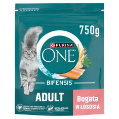 Сухой корм для кошек Purina ONE Bifensis Adult с лососем 750 г (8445291799486)