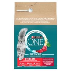 Сухий корм для котів Purina ONE з яловичиною та пшеницею 2,8 кг (8445291933514)