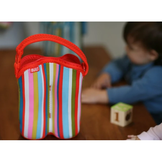 Термопаковка Built Bottle Buddy для пляшок подвійна Baby Pink Stripe (BBY-BBD2-BPS)