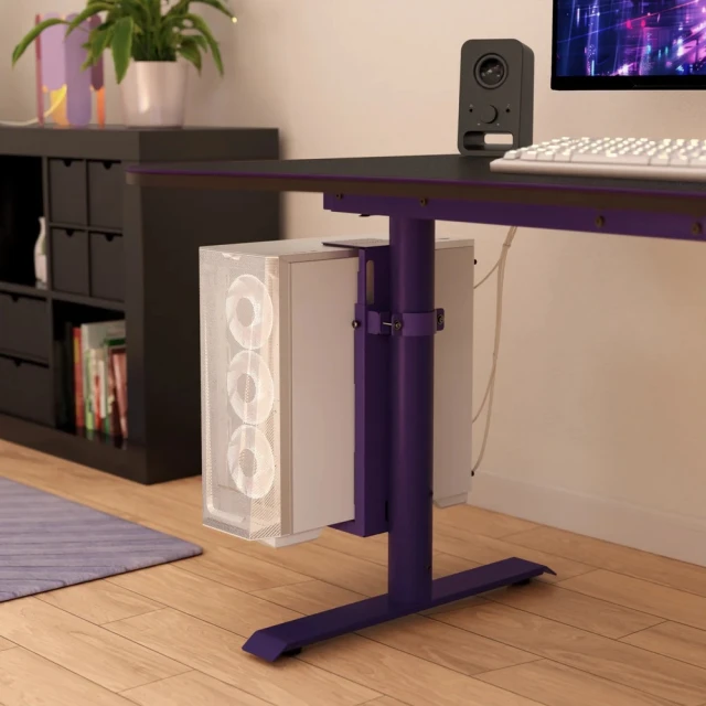 Держатель для компьютера под стол Arozzi Arena AZ-PCMOUNT-PP Purple (850054766731)