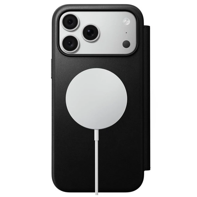 Чохол Nomad Modern Leather Folio ECCO Leather для iPhone 18 Pro Max | 17 Pro Max Black with MagSafe (855848009032)