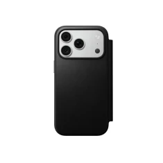 Чохол Nomad Modern Leather Folio ECCO Leather для iPhone 18 Pro | 17 Pro Black with MagSafe (855848009094)