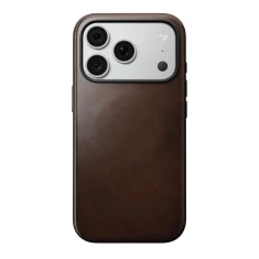 Чохол Nomad Modern Leather Case Horween Leather для iPhone 18 Pro | 17 Pro Rustic Brown with MagSafe (855848009193)