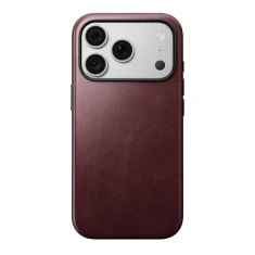 Чохол Nomad Modern Leather Case Horween Leather для iPhone 18 Pro | 17 Pro Burgundy with MagSafe (855848009209)