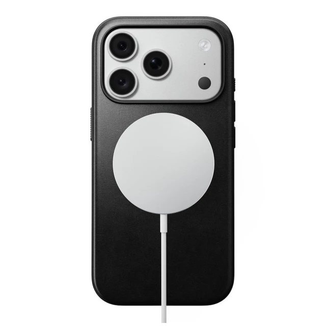 Чохол Nomad Modern Leather Case Horween Leather для iPhone 18 Pro | 17 Pro Black with MagSafe (855848009261)