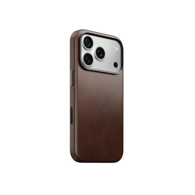 Чохол Nomad Traditional Leather Case Horween Leather для iPhone 18 Pro | 17 Pro Rustic Brown with MagSafe (856504017866)