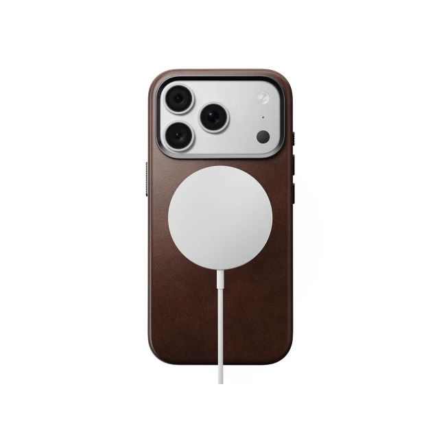 Чохол Nomad Traditional Leather Case Horween Leather для iPhone 18 Pro | 17 Pro Rustic Brown with MagSafe (856504017866)