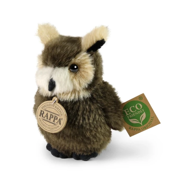 М'яка іграшка Сова Rappa 13 см Eco-Friendly (250550)