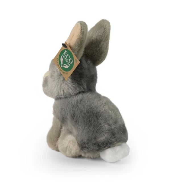 М'яка іграшка Rappa Кролик Grey сидячий 16 см Eco-Friendly (252080)