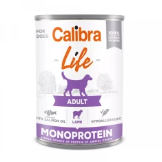 Вологий корм для собак Calibra Life Adult з ягням 400 г (8594062080145)