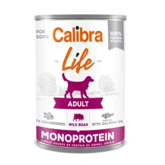 Вологий корм для собак Calibra Life Adult з дикою свининою і журавлиною 400 г (8594062080169)