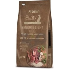 Сухий корм для собак Fitmin Purity Rice Senior&Light з олениною та ягням 12 кг (8595237016013)