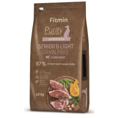 Сухий корм для собак Fitmin Purity Senior Grainfree Light з ягням 12 кг (8595237016099)