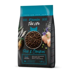 Сухий корм для котів Fitmin Cat For Life Adult з рибою та куркою 1,8 кг (8595237032068)