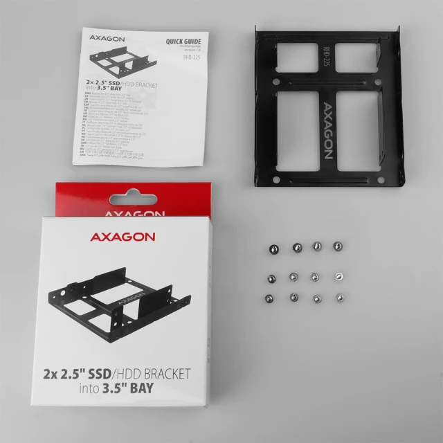 Металева рамка Axagon RHD-225 для встановлення двох 2.5
