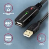 Кабель-подовжувач Axagon USB-A to USB-A (8595247902320)