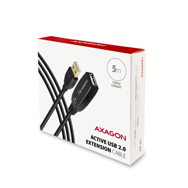 Кабель-подовжувач Axagon USB-A to USB-A (8595247902320)