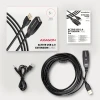 Кабель-подовжувач Axagon USB-A to USB-A (8595247902320)