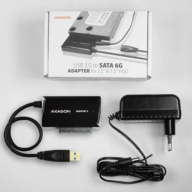 Адаптер Axagon ADSA-FP3 USB 3.0 - SATA 6G (8595247903440)