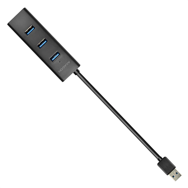 USB-хаб Axagon HUE-S2B 4 порти USB 3.0 з швидкою зарядкою (8595247903525)