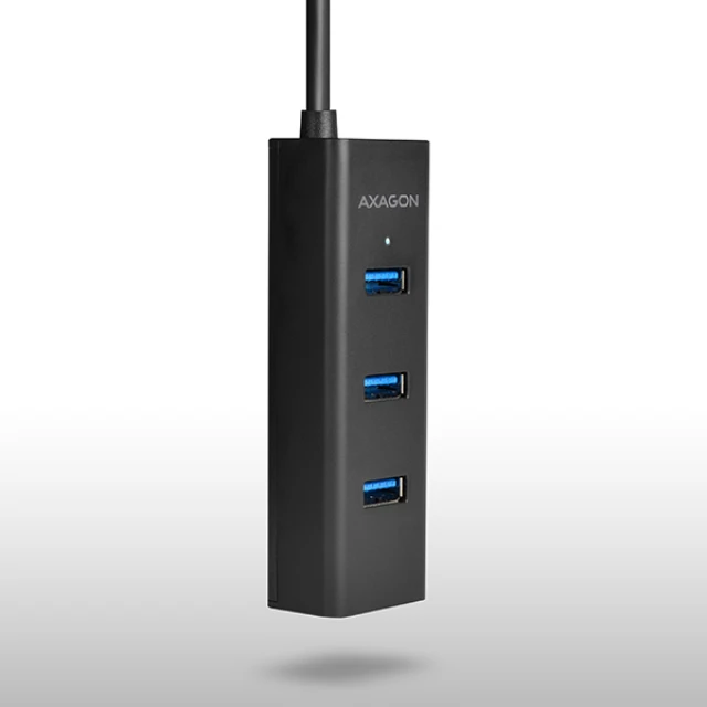 USB-хаб Axagon HUE-S2B 4 порти USB 3.0 з швидкою зарядкою (8595247903525)